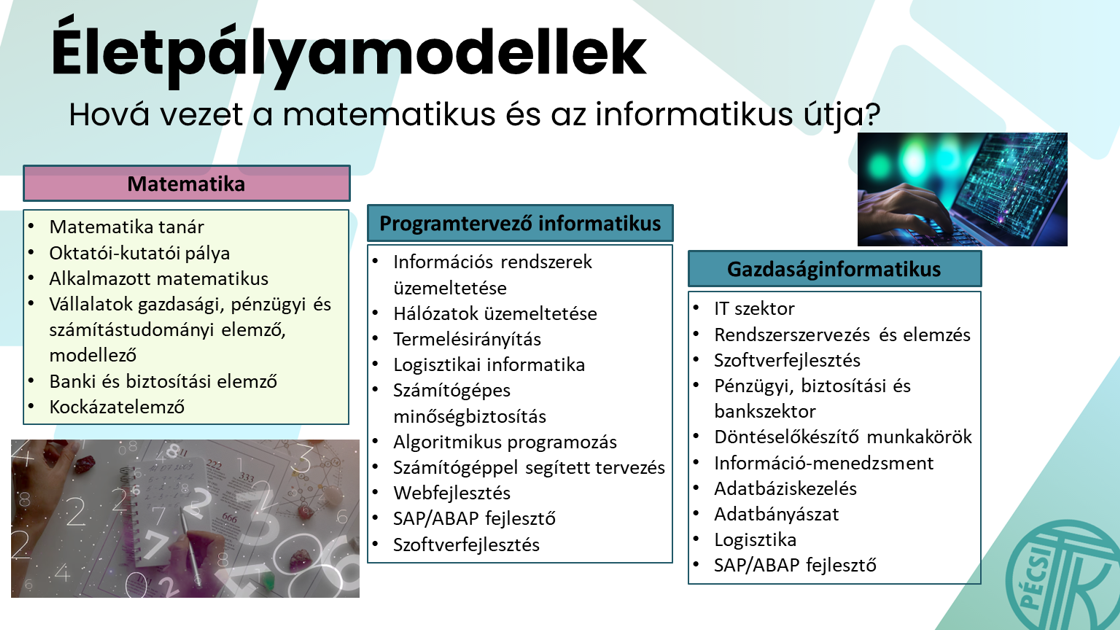 Életpályamodellek matematikus informatikus